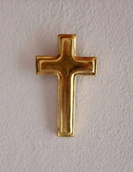 Cruce poleită cu aur