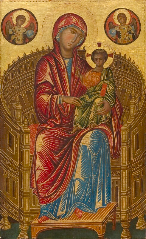 "Madona și Pruncul" c. 1260/1280 Bizantin, secolul al XIII-lea (posibil din Constantinopol).