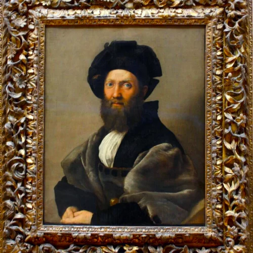 Raphael (1483-1520), Baldassare Castiglione, c.1514-15, Muzeul Luvru.